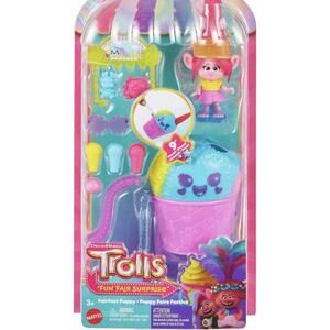 Mattel Dreamworks Trolls Fun Fair Surprise Fairfest Small Doll 10 Accessories